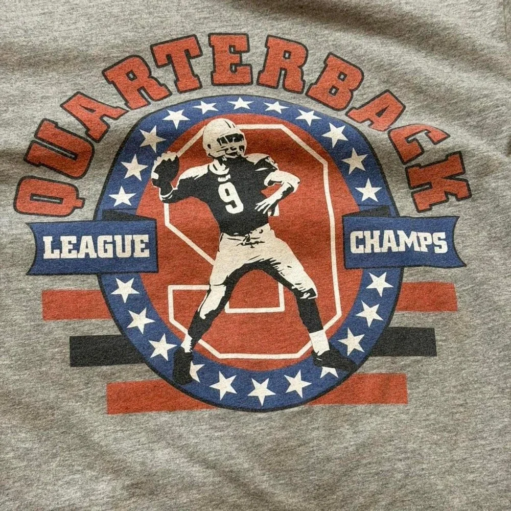 Y2K The Children's‎ Place Quarterback League Champs Ringer Tee, Boys Size M 7/8